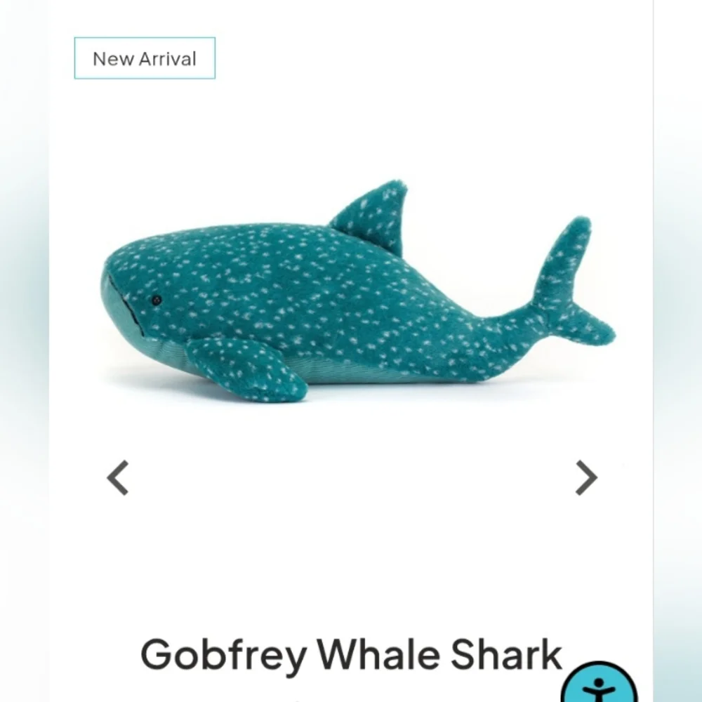 Brand New! Authentic Jellycat Gobfrey Whale Shark - Picture 2 of 6